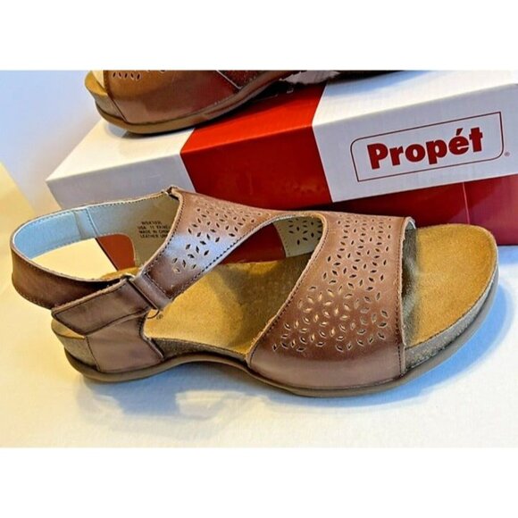 NWT Propét Phoebe‎ WSX103L Brown Orthopedic Walker Sandal Sz. 11 Boho Comfort - Picture 3 of 9